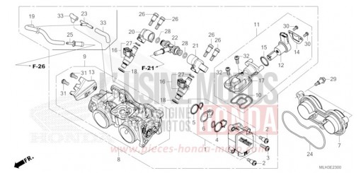 CORPS DE PAPILLON CMX500AR de 2024
